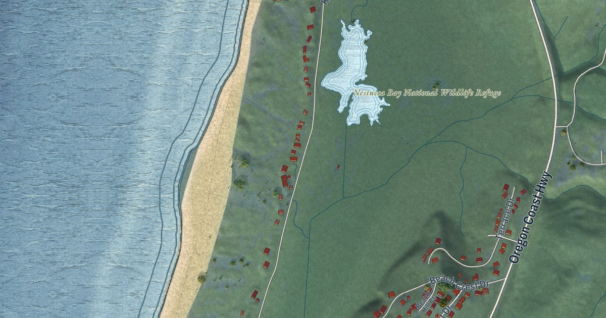 Map of Neskowin, Oregon in 2026