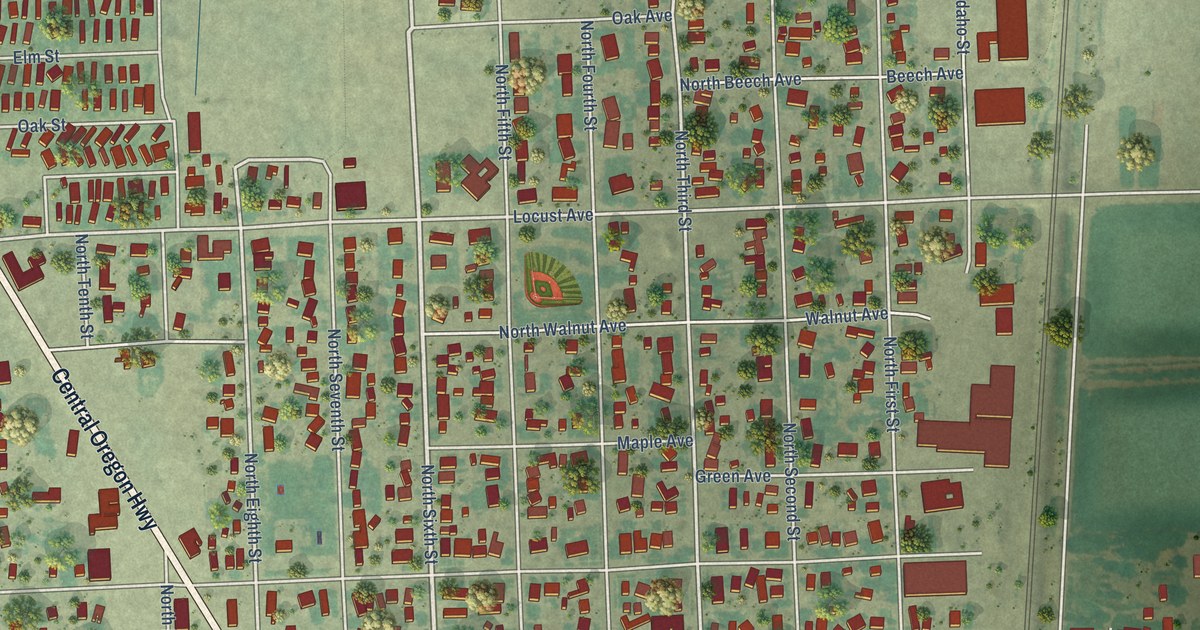 Map of Nyssa, Oregon in 2026