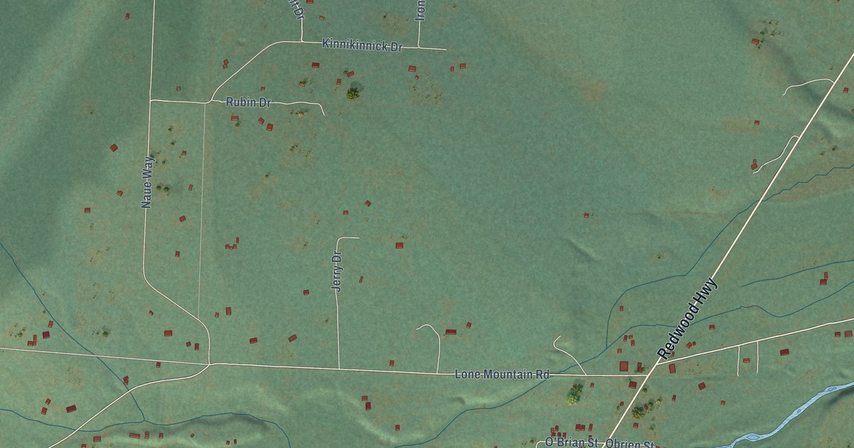 Detailed Map of O’Brien, Oregon