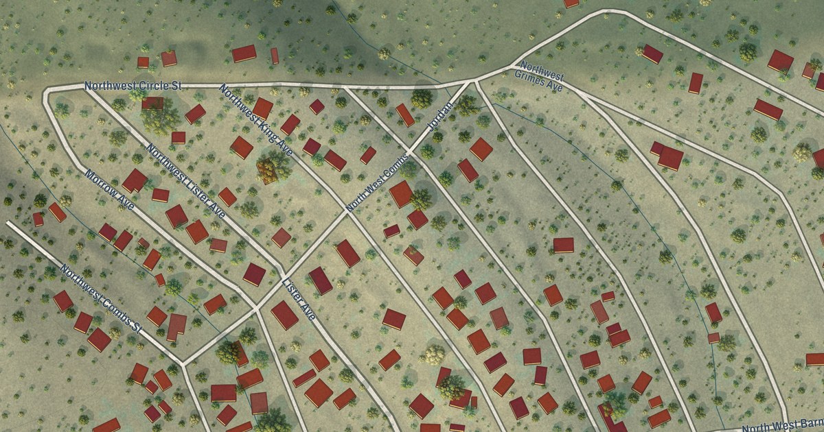 Map of Ochoco West, Oregon in 2026