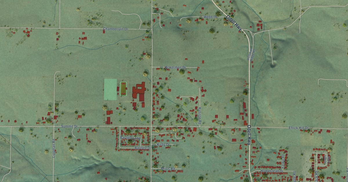 Map of Odell, Oregon in 2026