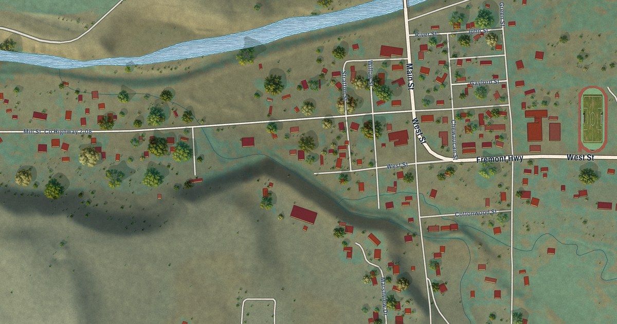 Map of Paisley, Oregon in 2026