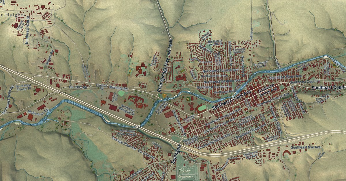 Map of Pendleton, Oregon in 2026