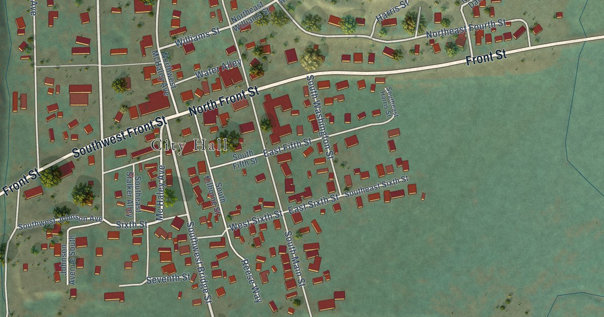 Map of Prairie City, Oregon in 2026