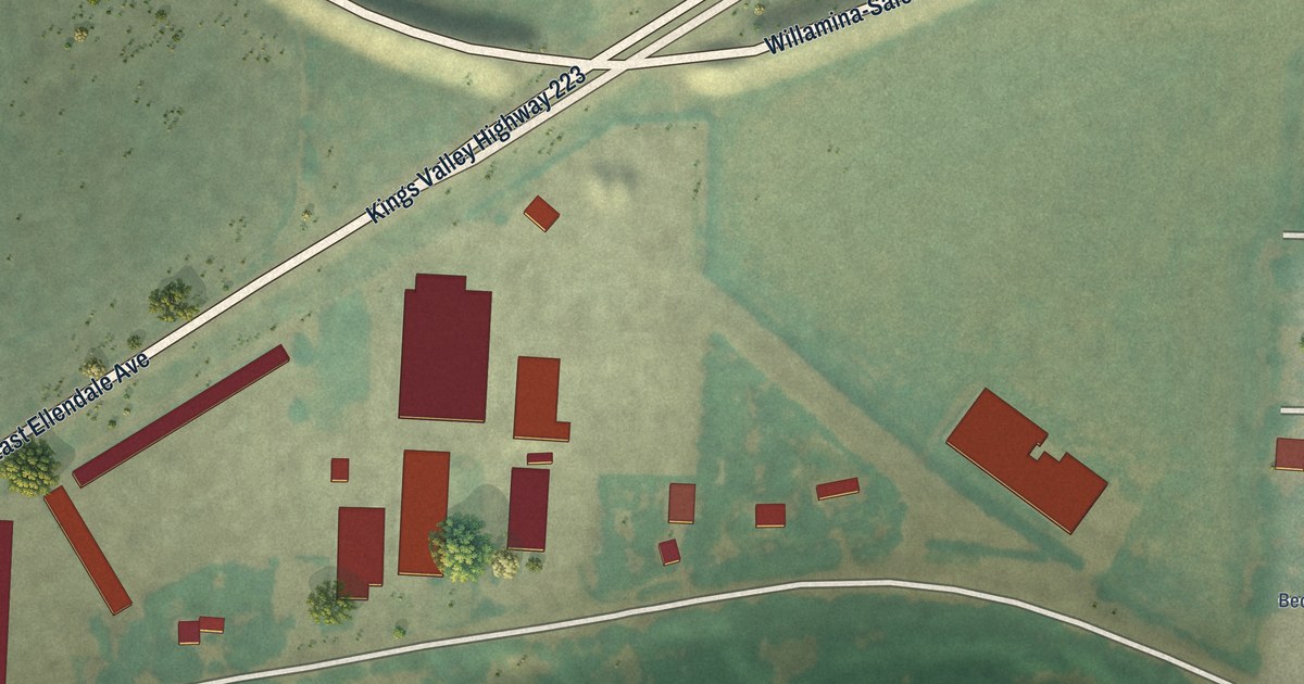 Map of Rickreall, Oregon in 2026