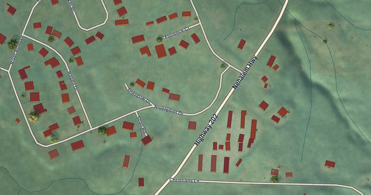 Map of River Point, Oregon in 2026