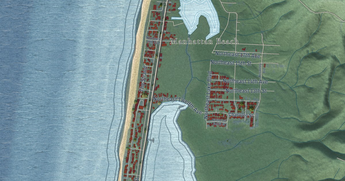 Map of Rockaway Beach, Oregon in 2026