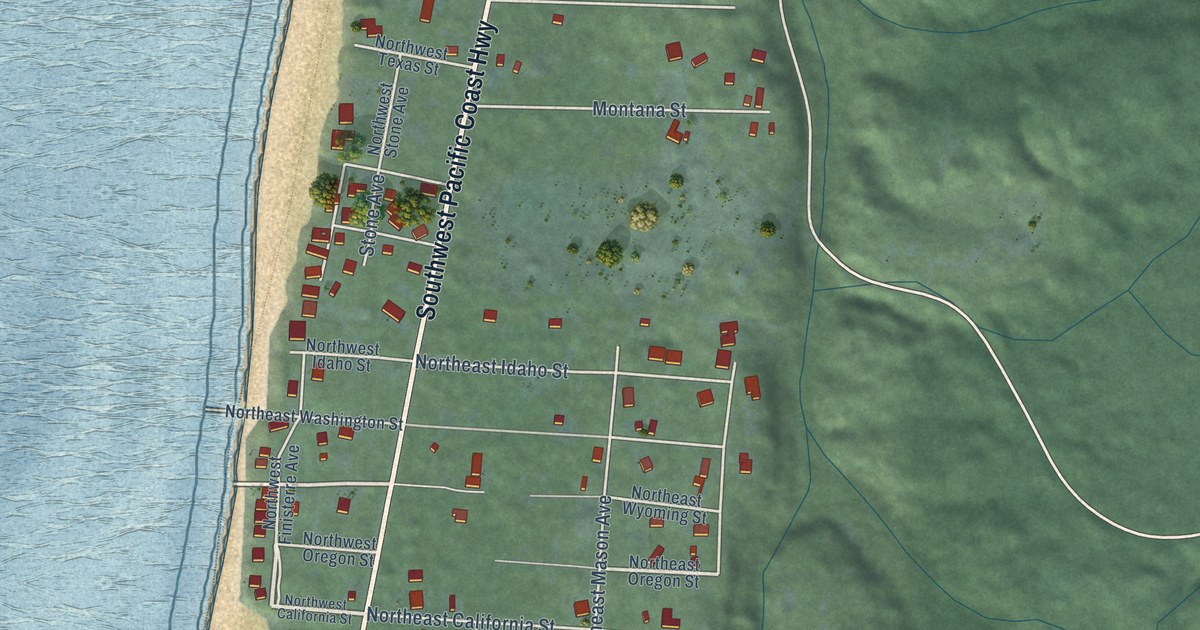 Map of San Marine, Oregon in 2026