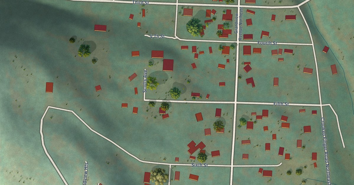 Map of Scotts Mills, Oregon in 2026