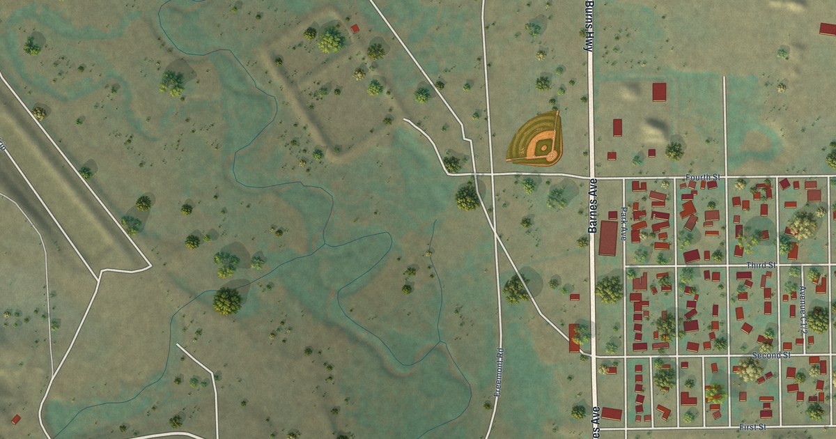 Map of Seneca, Oregon in 2026