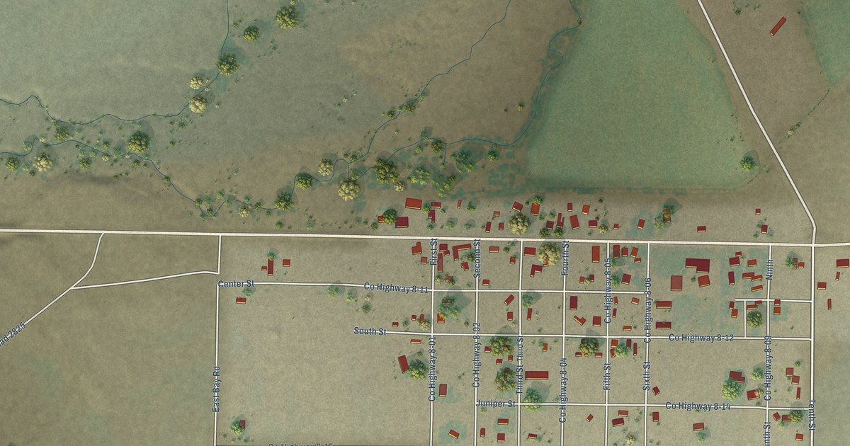 Map of Silver Lake, Oregon in 2026