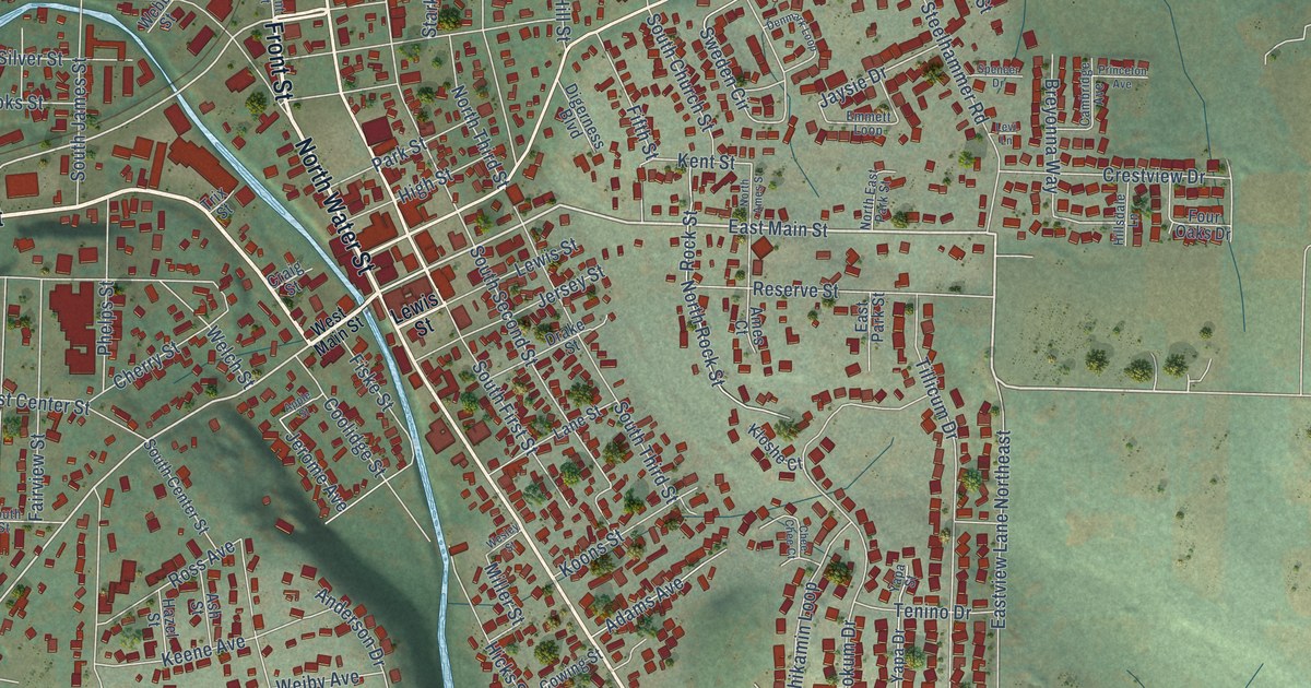 Map of Silverton, Oregon in 2026