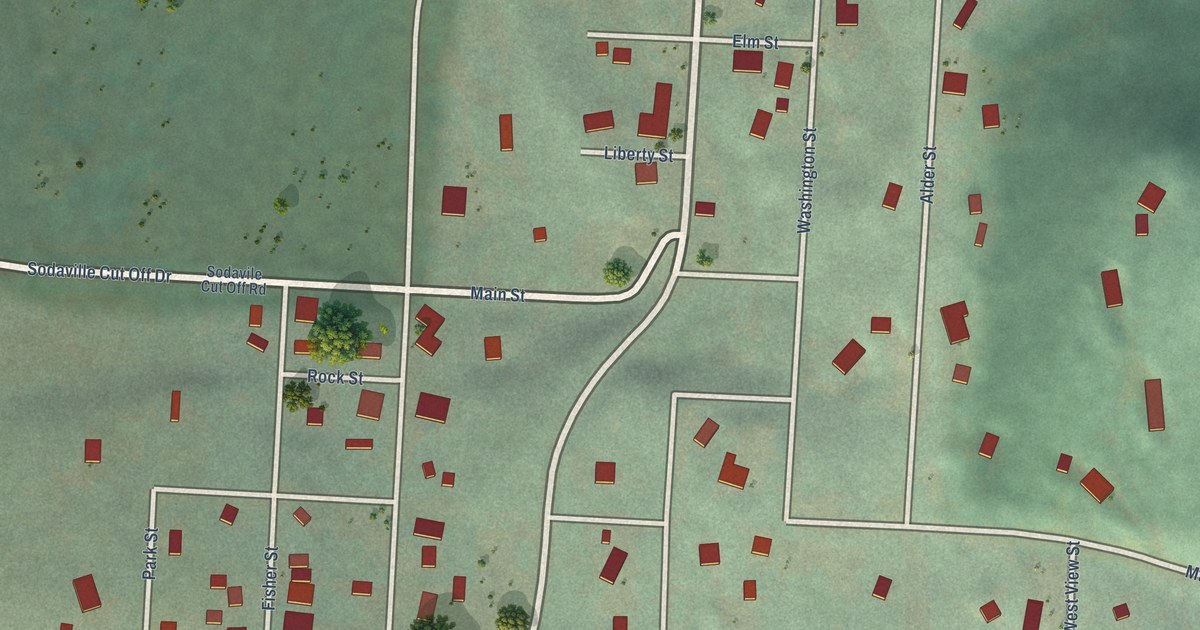Map of Sodaville, Oregon in 2026
