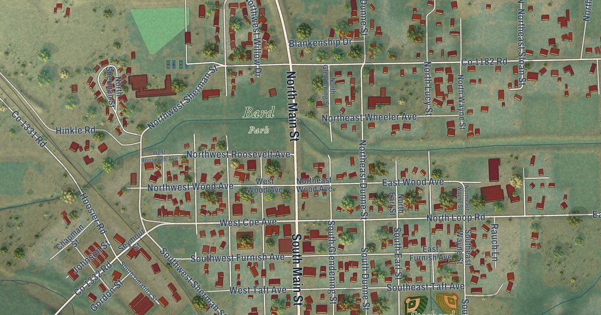 Map of Stanfield, Oregon in 2026