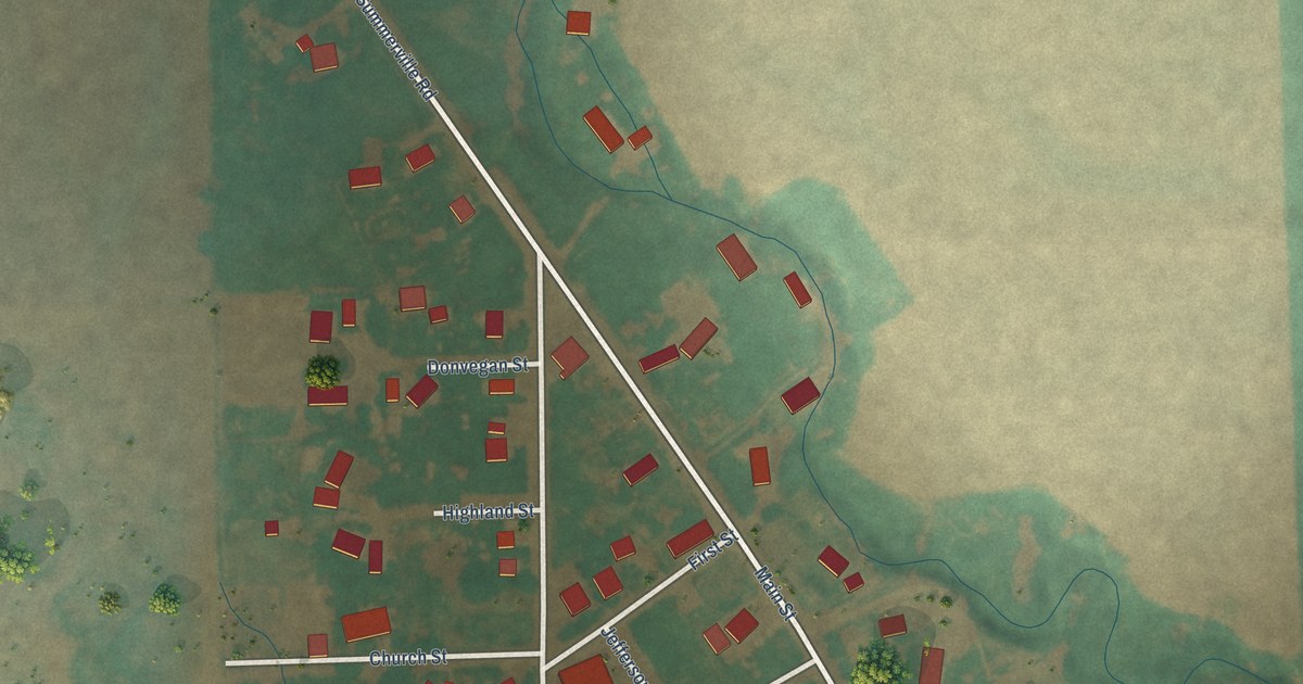Map of Summerville, Oregon in 2026