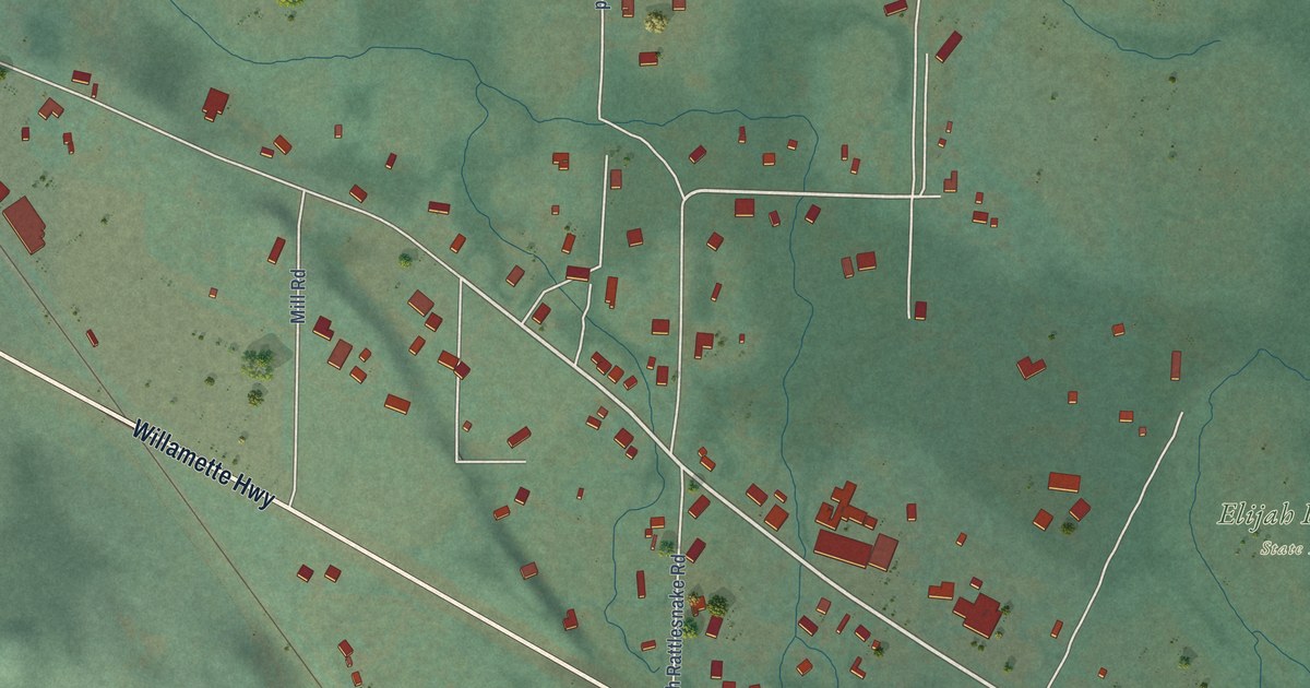 Map of Trent, Oregon in 2026