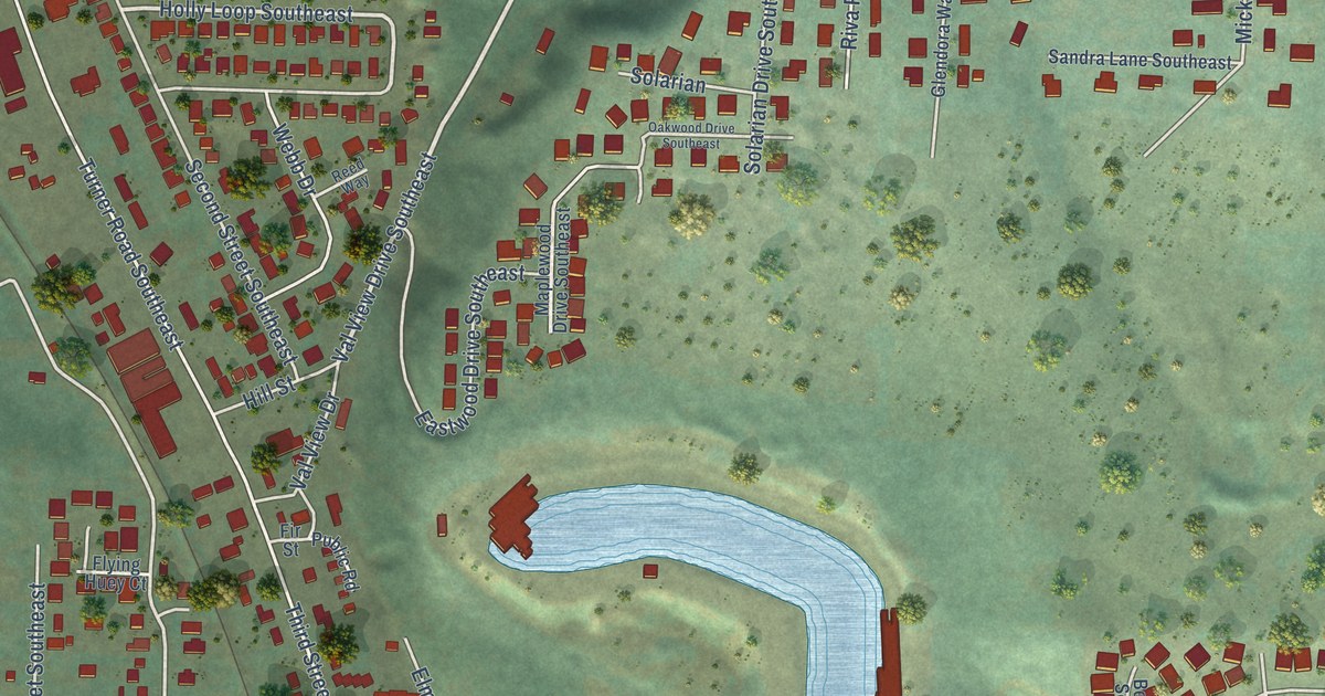 Map of Turner, Oregon in 2026