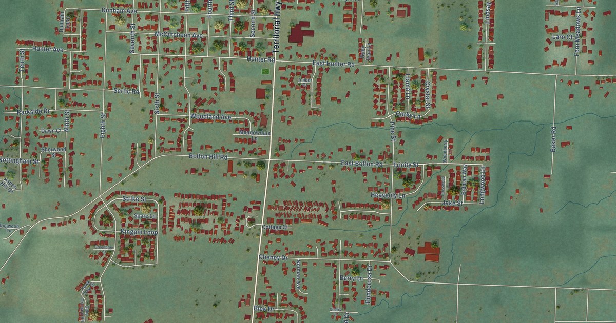 Map of Veneta, Oregon in 2026