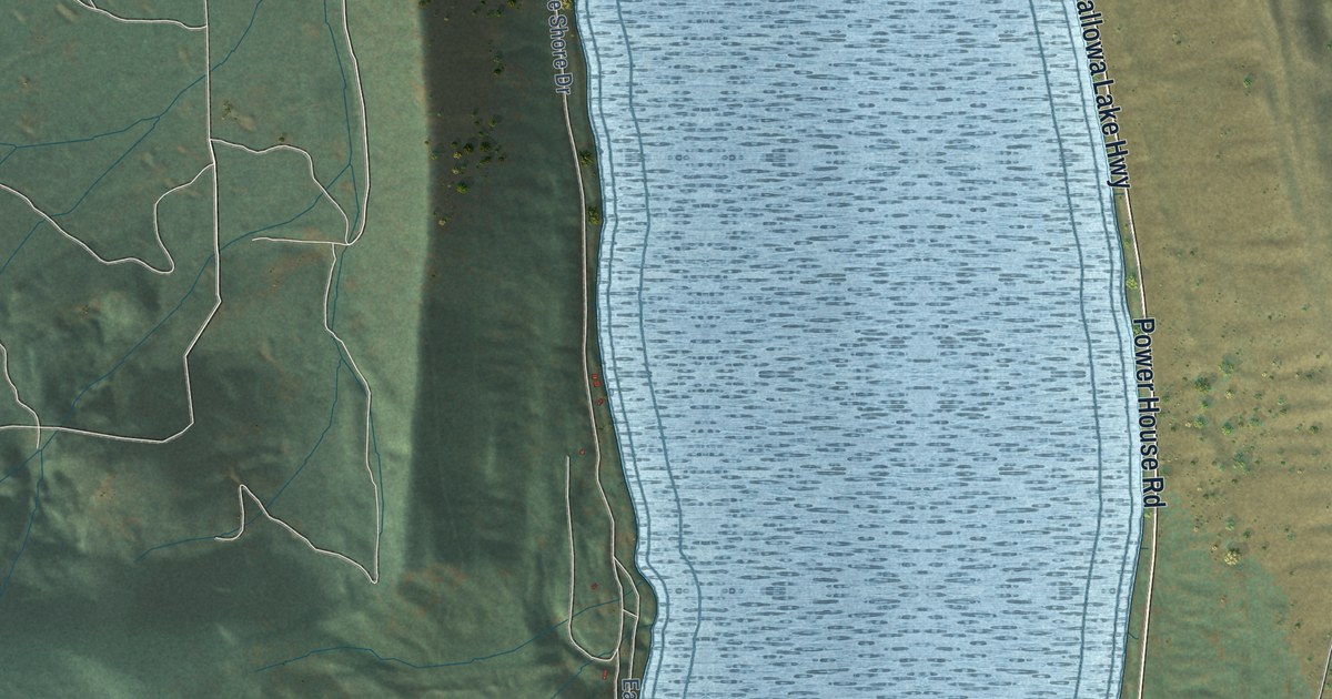 Map of Wallowa Lake, Oregon in 2026