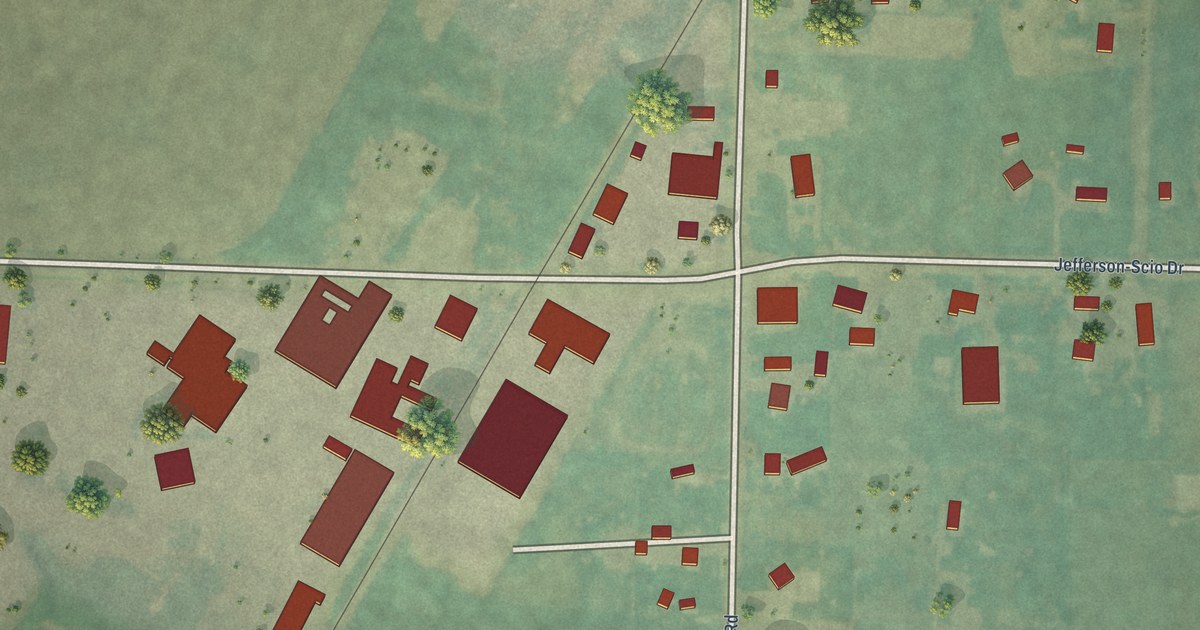 Map of West Scio, Oregon in 2026