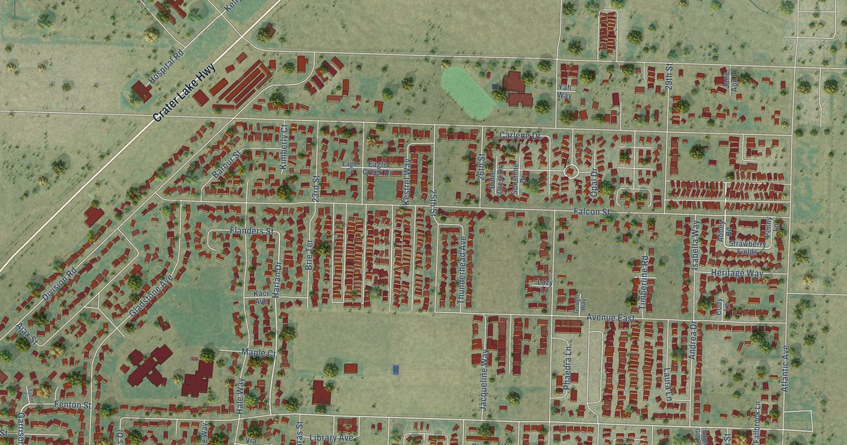 Map of White City, Oregon in 2026