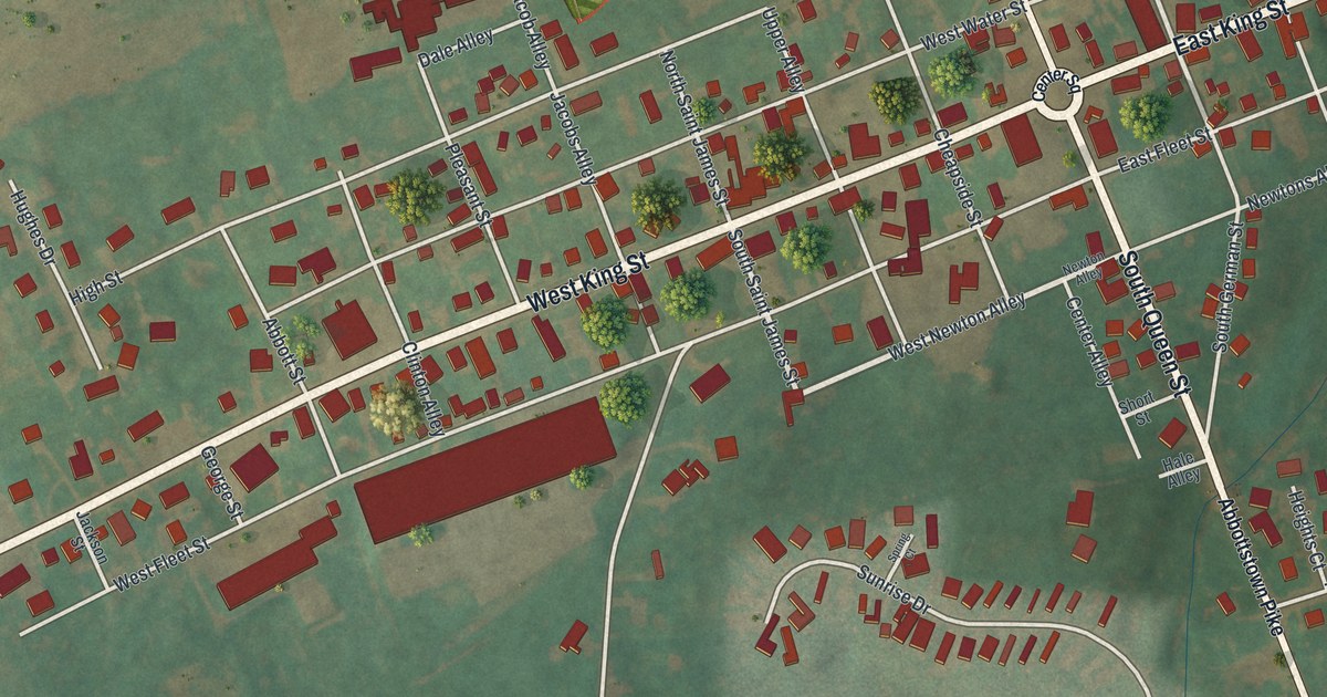 Map of Abbottstown, Pennsylvania in 2026