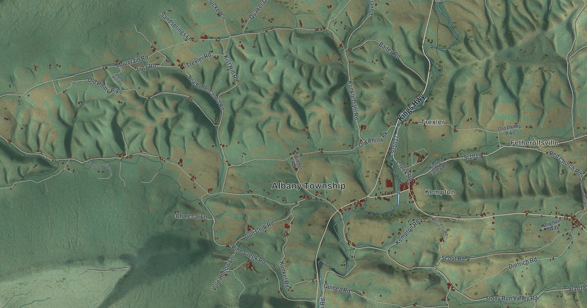 Map of Albany, Berks County, Pennsylvania in 2026