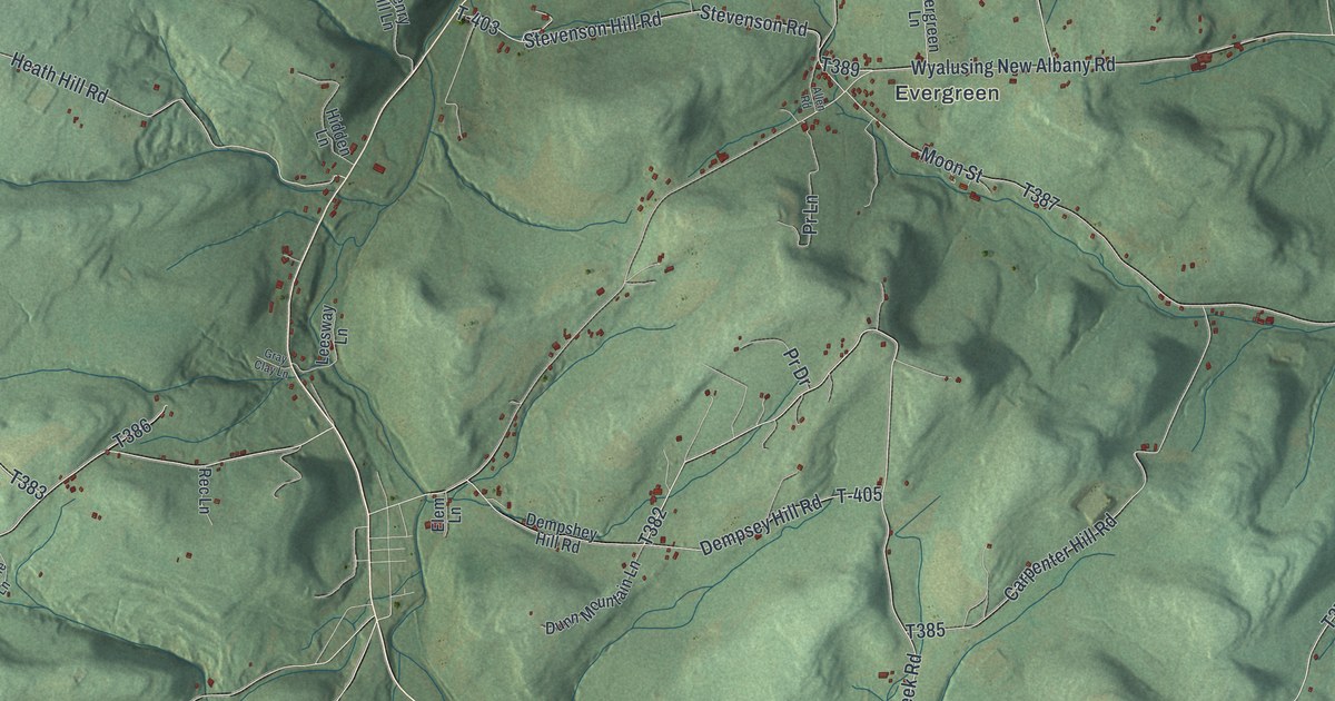 Map of Albany, Bradford County, Pennsylvania in 2026