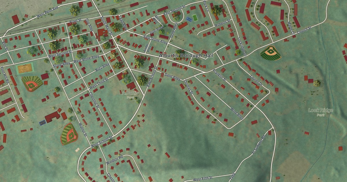 Map of Alburtis, Pennsylvania in 2026
