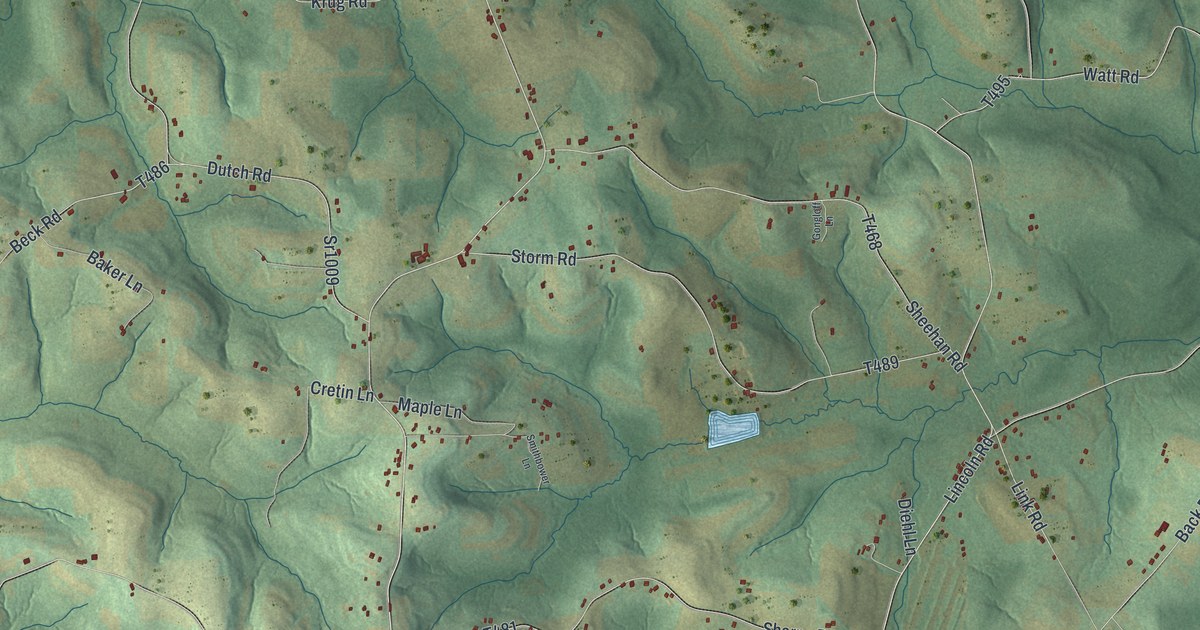 Map of Allegheny, Cambria County, Pennsylvania in 2026
