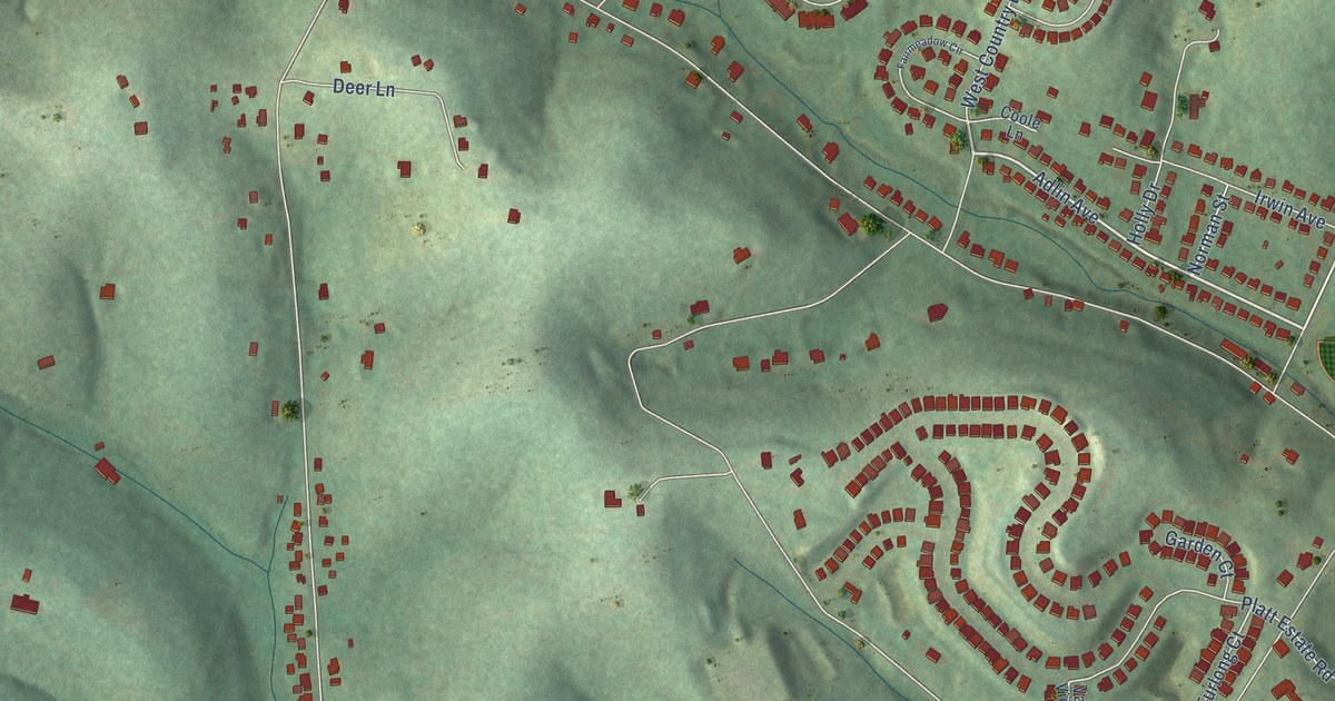 Detailed Map of Allison Park, Washington County, Pennsylvania