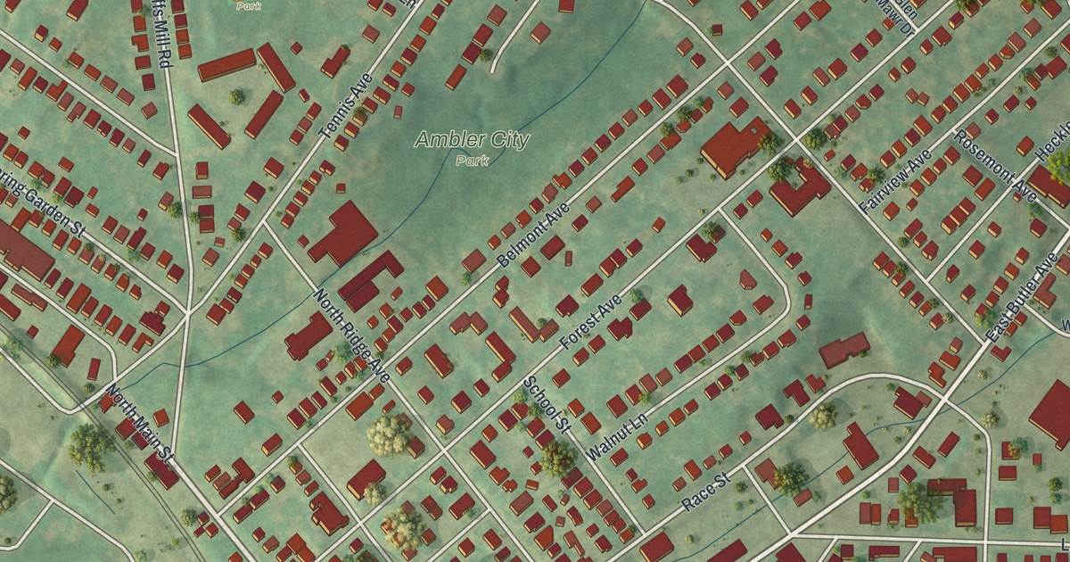 Map of Ambler, Pennsylvania in 2026