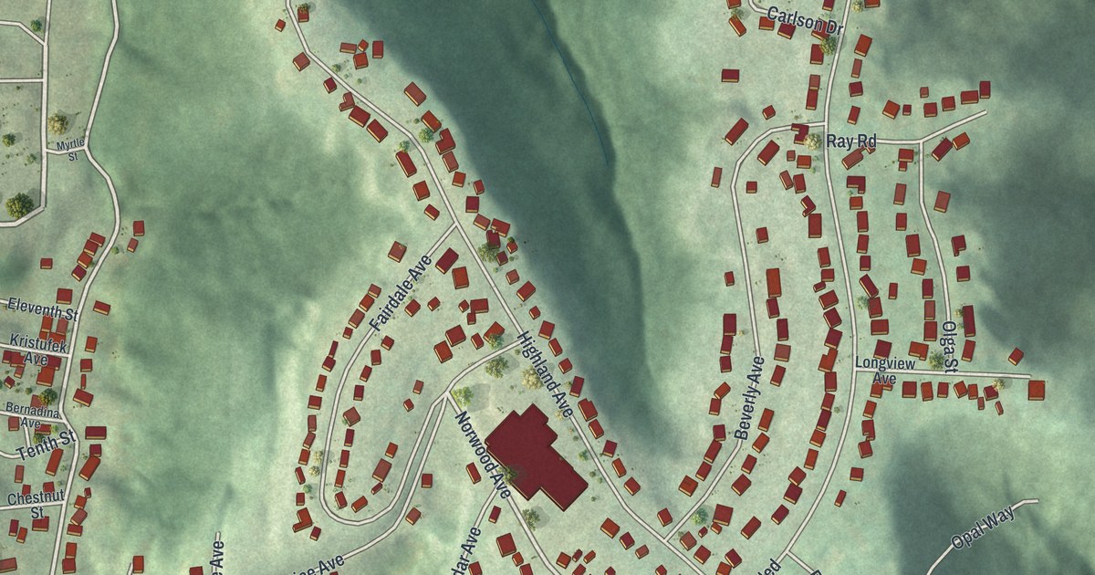 Map of Ambridge Heights, Pennsylvania in 2026