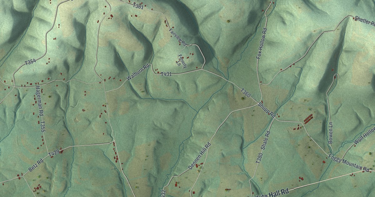 Map of Anthony, Montour County, Pennsylvania in 2026