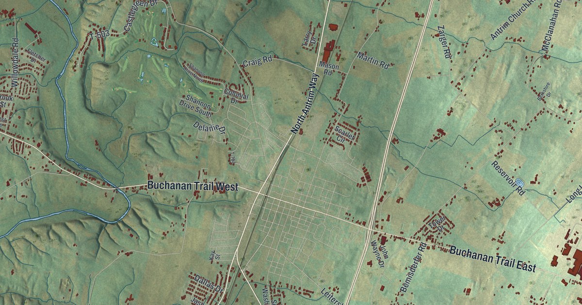 Map of Antrim, Pennsylvania in 2026