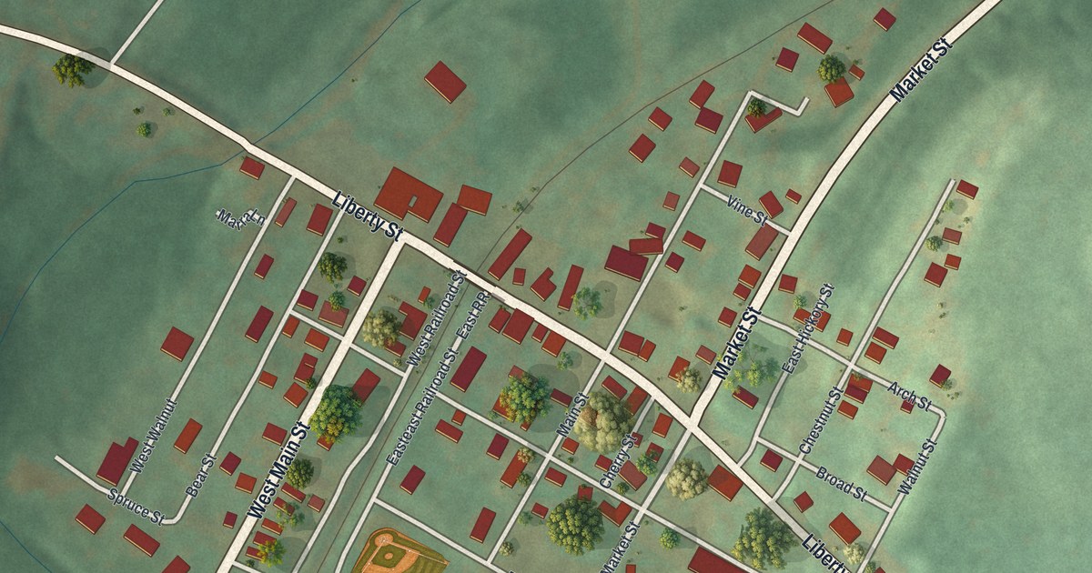 Map of Ashville, Pennsylvania in 2026