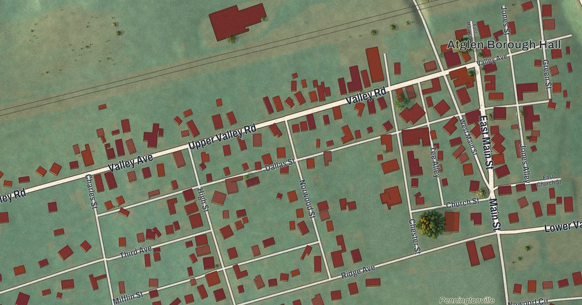 Map of Atglen, Pennsylvania in 2026