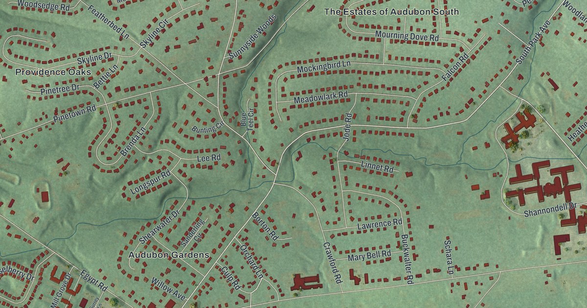 Map of Audubon, Pennsylvania in 2026