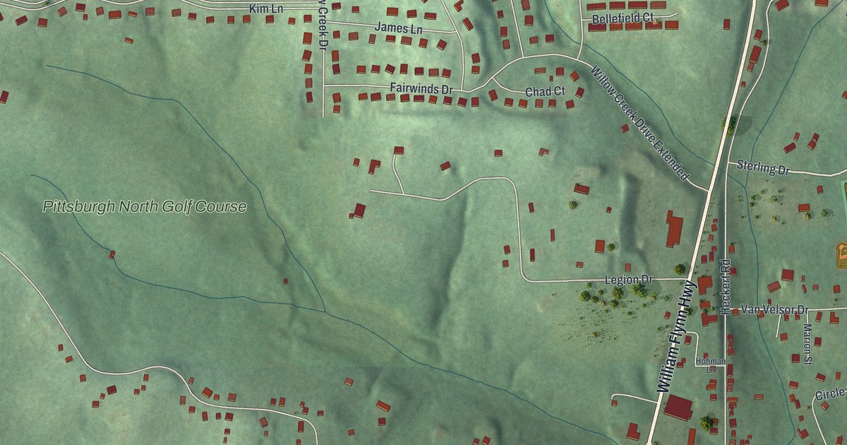 Map of Bakerstown, Pennsylvania in 2026