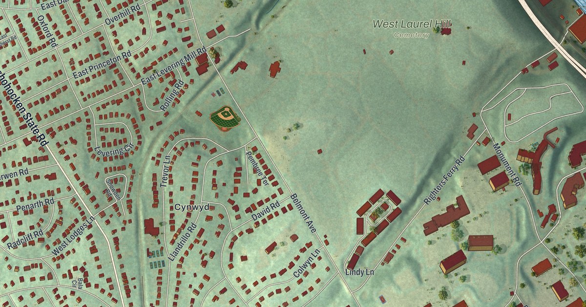 Map of Bala Cynwyd, Pennsylvania in 2026