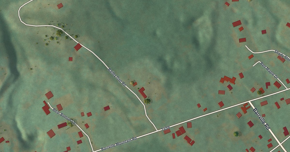 Map of Barrville, Pennsylvania in 2026