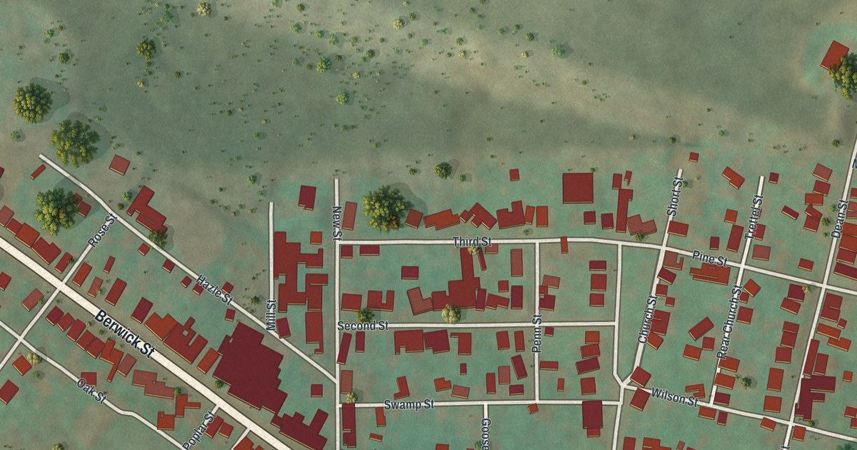 Map of Beaver Meadows, Pennsylvania in 2026