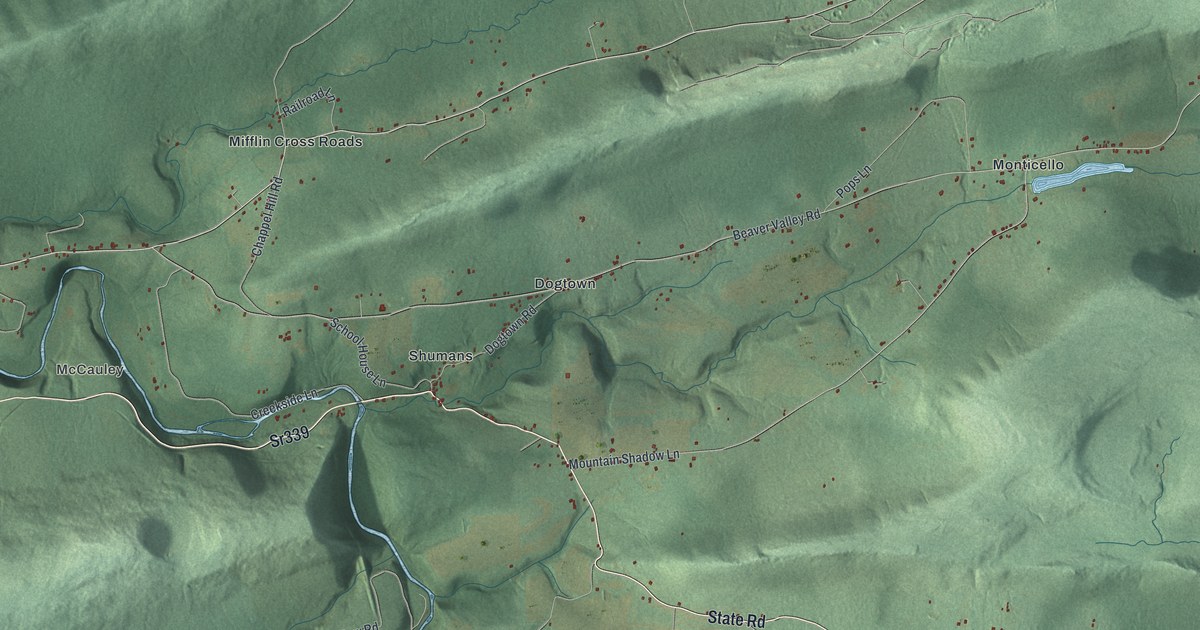 Map of Beaver, Columbia County, Pennsylvania in 2026