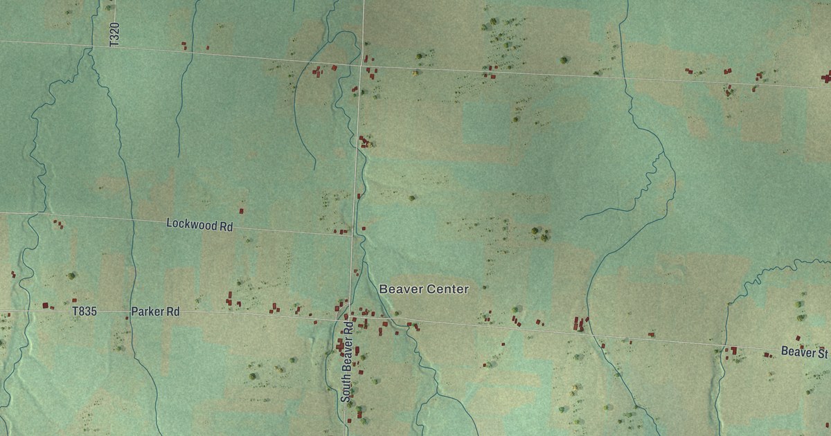 Map of Beaver, Crawford County, Pennsylvania in 2026