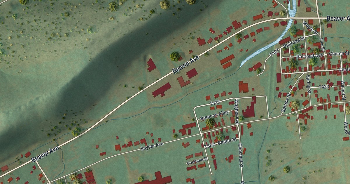 Map of Beaver Springs, Pennsylvania in 2026