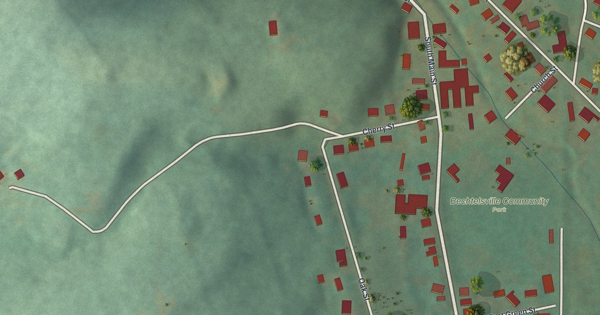 Map of Bechtelsville, Pennsylvania in 2026