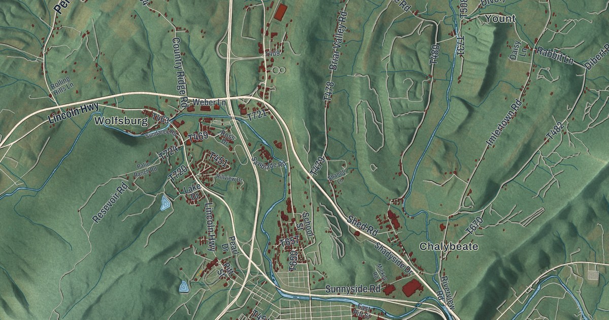 Map of Bedford Township, Pennsylvania in 2026