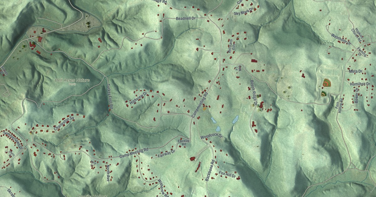 Map of Bell Acres, Pennsylvania in 2026