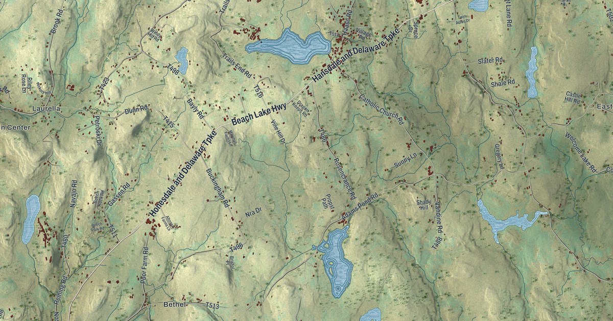 Map of Berlin, Wayne County, Pennsylvania in 2026