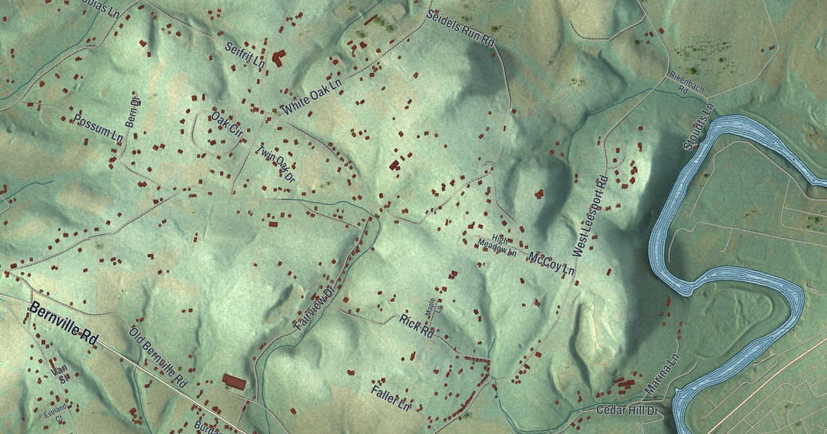 Map of Bern, Pennsylvania in 2026
